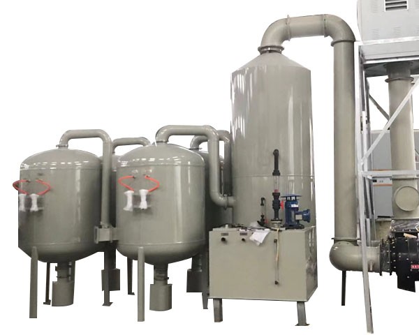 Silane combustion purification tower